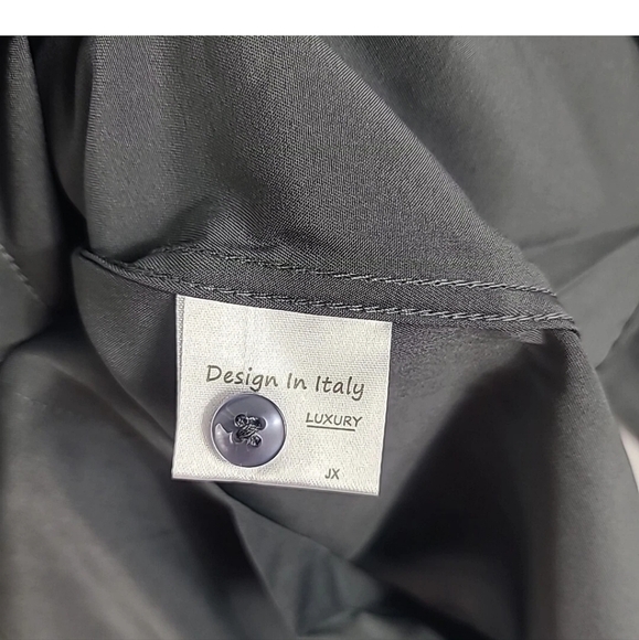 NEW Men's Flex Luxury Collection Designed in Italy Long Sleeve GreyShirt Sz XL - Picture 5 of 8